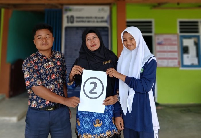 Pasangan Calon 02 OSIM MTsN 4 Bungo Uraikan Rincian Visi Misi Secara Detail