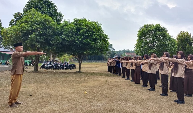 MTsN 4 Bungo Siapkan Paskibraka Terbaik untuk Perayaan HUT ke-80 Republik Indonesia