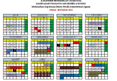 Gelar Persiapan Tahun Ajaran Baru, Ahmad Syarif Minta Guru MTsN 4 Bungo Taati Kalender Pendidikan Nomor 4860 Tahun 2026