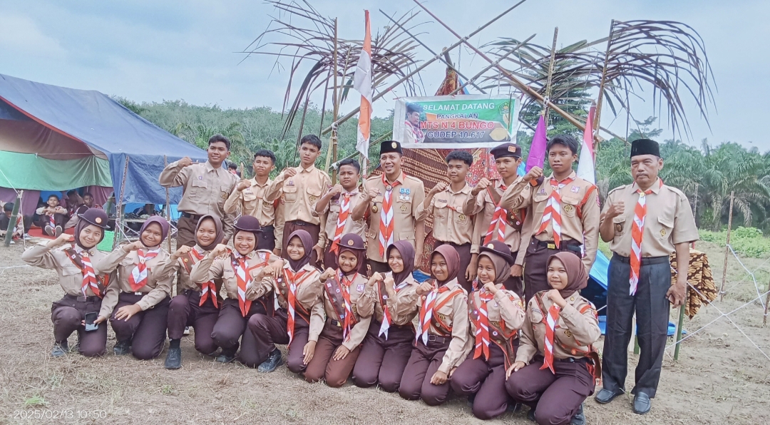 PANGKALAN MTsN 4 BUNGO IKUTI PEMBUKAAN PERKEMAHAN GALANG BERKAT (GALBER) VIII DI SMK N 11 BUNGO