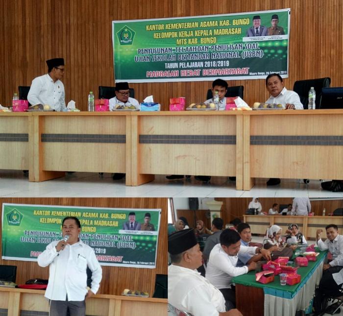 7 GURU MTSN 4 BUNGO IKUT TELA'AH DAN PENULISAN SOAL USBN. 7 GURU MTSN 4 BUNGO IKUT TELA'AH DAN PENULISAN SOAL USBN.