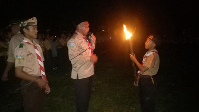 KAMAGABIGUS MTS N 4 BUNGO, UNGGUN API SEBAGAI SIMBOL KEBERANIAN. 