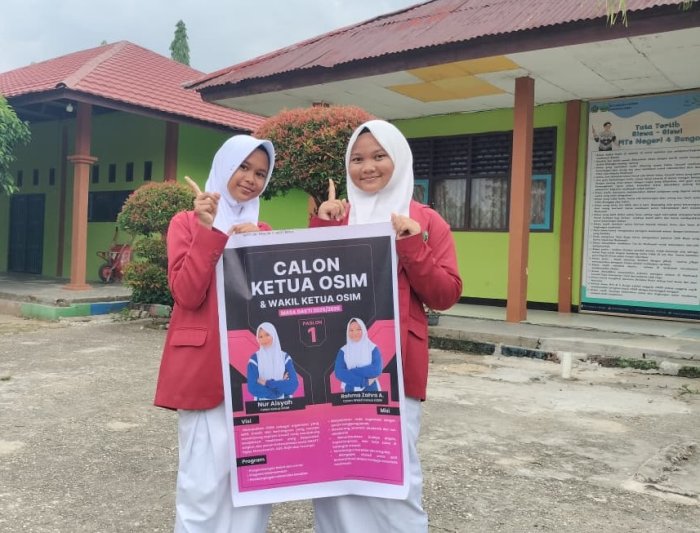 Calon Ketua OSIM MTsN 4 Bungo Nomor Urut I Optimistis Raih Suara diatas 60% Calon Ketua OSIM MTsN 4 Bungo Nomor Urut I Optimistis Raih Suara diatas 60%