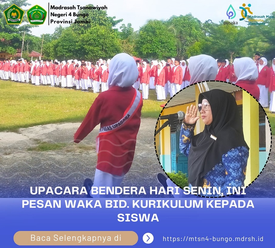 UPACARA BENDERA HARI SENIN, INI PESAN WAKA. BID. KURIKULUM KEPADA SISWA UPACARA BENDERA HARI SENIN, INI PESAN WAKA. BID. KURIKULUM KEPADA SISWA