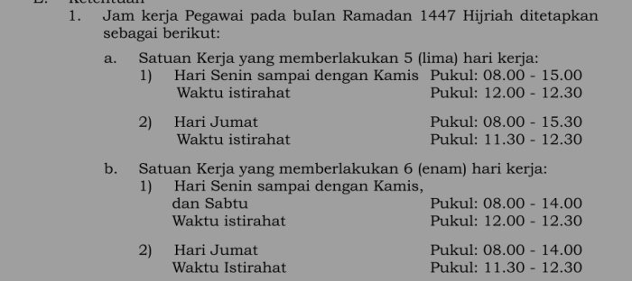 Kepala MTsN 4 Bungo Sosialisasikan Aturan Jam Kerja ASN Selama Ramadan 1447 H