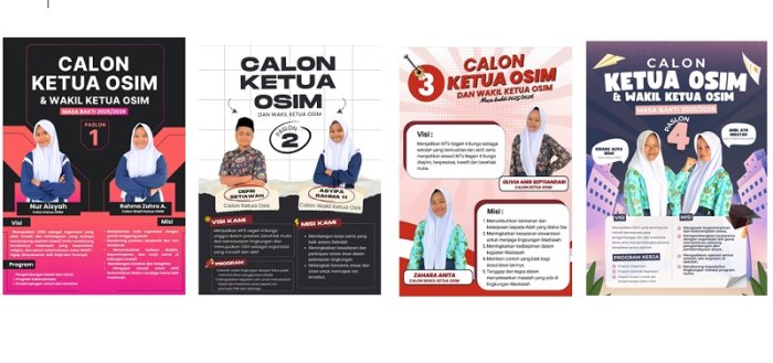 H-1 Pemilihan Ketua OSIM MTsN 4 Bungo, Panitia Larang Kandidat Kampanye di Masa Tenang