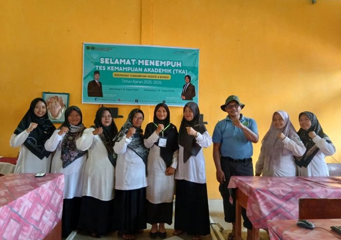 Apresiasi Kesuksesan TKA, Kepala MTsN 4 Bungo Puji Dedikasi Panitia