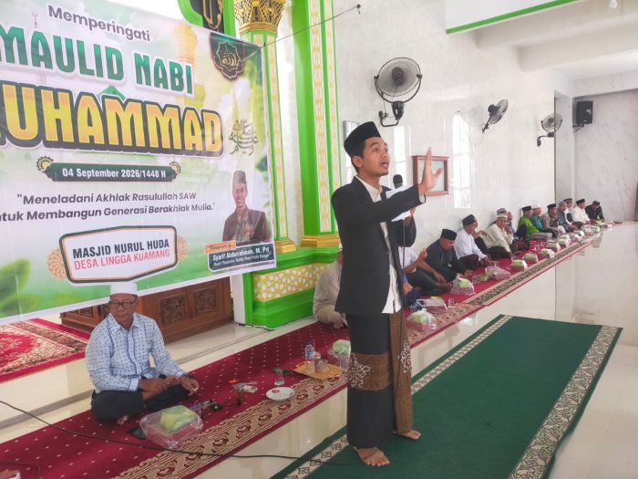 Inspiratif! Guru MTsN 4 Bungo Lulusan Ponpes Jombang Pukau Ratusan Jamaah Masjid Jami Nurul Huda