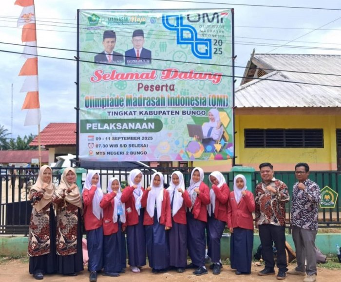 Delegasi MTsN 4 Bungo Optimis Raih Hasil Terbaik Ajang Olimpiade OMI Kabupaten