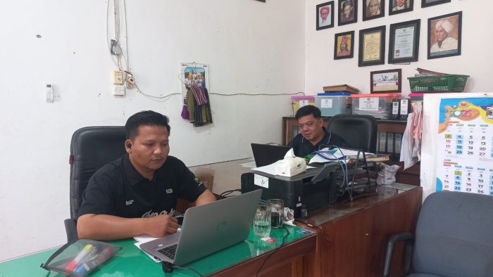 Akselerasi Pelaporan Kinerja, Operator Keuangan MTsN 4 Bungo Ikuti Rapat Evaluasi Triwulan II Kanwil Kemenag Jambi