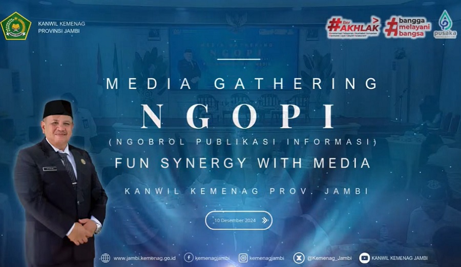 TINGKATKAN SINERGITAS KEHUMASAN, MTS N 4 BUNGO HADIRI KEGIATAN 'NGOPI FUN SYNERGY WITH MEDIA' BERSAMA KANWIL KEMENAG JAMBI.