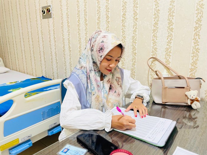 Menuju PNS 100 Persen, Widya Novitri Jalani Tes MCU di RSUD H. Hanafie Muara Bungo