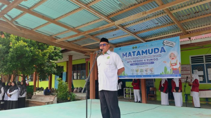 Resmi Dibuka, Begini Pesan Kepala MTsN 4 Bungo untuk Siswa Baru di Mata Muda