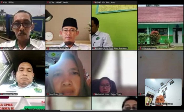 Rencana Sosialisasi Kurikulum Berbasis Cinta, Kepala MTsN 4 Bungo Ambil Bagian