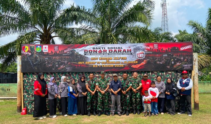 Aksi Kemanusiaan, Kamad MTsN 4 Bungo Ikuti Donor Darah di Brigif 35/Siginjai
