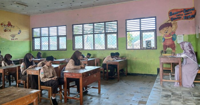 SAT Hari Terakhir MTsN 4 Bungo Berjalan Tertib dan Kondusif