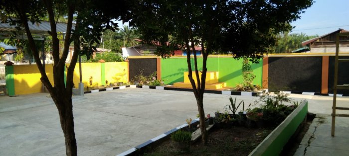 Sambut Tahun Ajaran Baru, MTsN 4 Bungo Percantik Lingkungan dan Siapkan Spot Foto Estetik