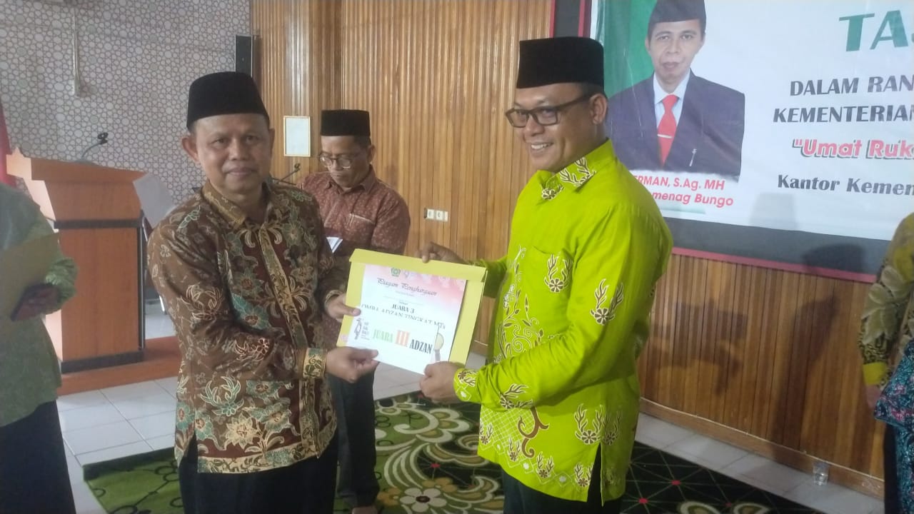 MTs N 4 BUNGO MENANGKAN 4 PERLOMBAAN HAB KEMENAG KE-79