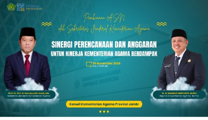 Kepala MTsN 4 Bungo Ikuti Pembinaan ASN Kemenag RI