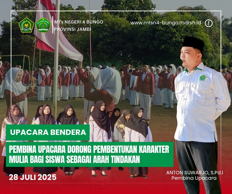 Pembina Upacara Dorong Pembentukan Karakter Mulia bagi Siswa sebagai Arah Tindakan