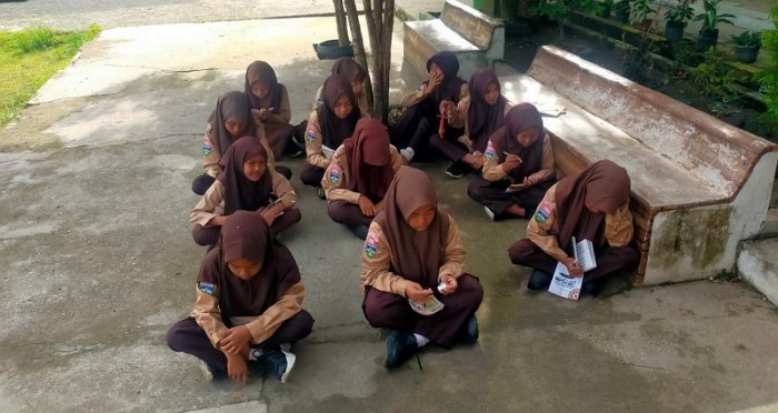 Pramuka MTsN 4 Bungo Siapkan Generasi Tanguh Lewat Uji Kemampuan Dasar Kepramukaan