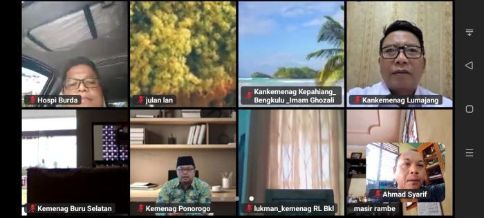 Kepala MTsN 4 Bungo Ikuti Rapat Virtual dengan Menteri Agama RI Kepala MTsN 4 Bungo Ikuti Rapat Virtual dengan Menteri Agama RI