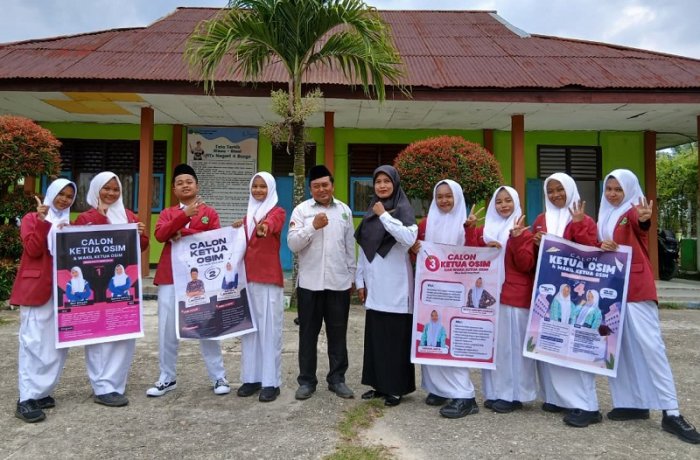 Ajang Demokrasi di MTsN 4 Bungo, Calon Ketua OSIM Sampaikan Program Unggulan